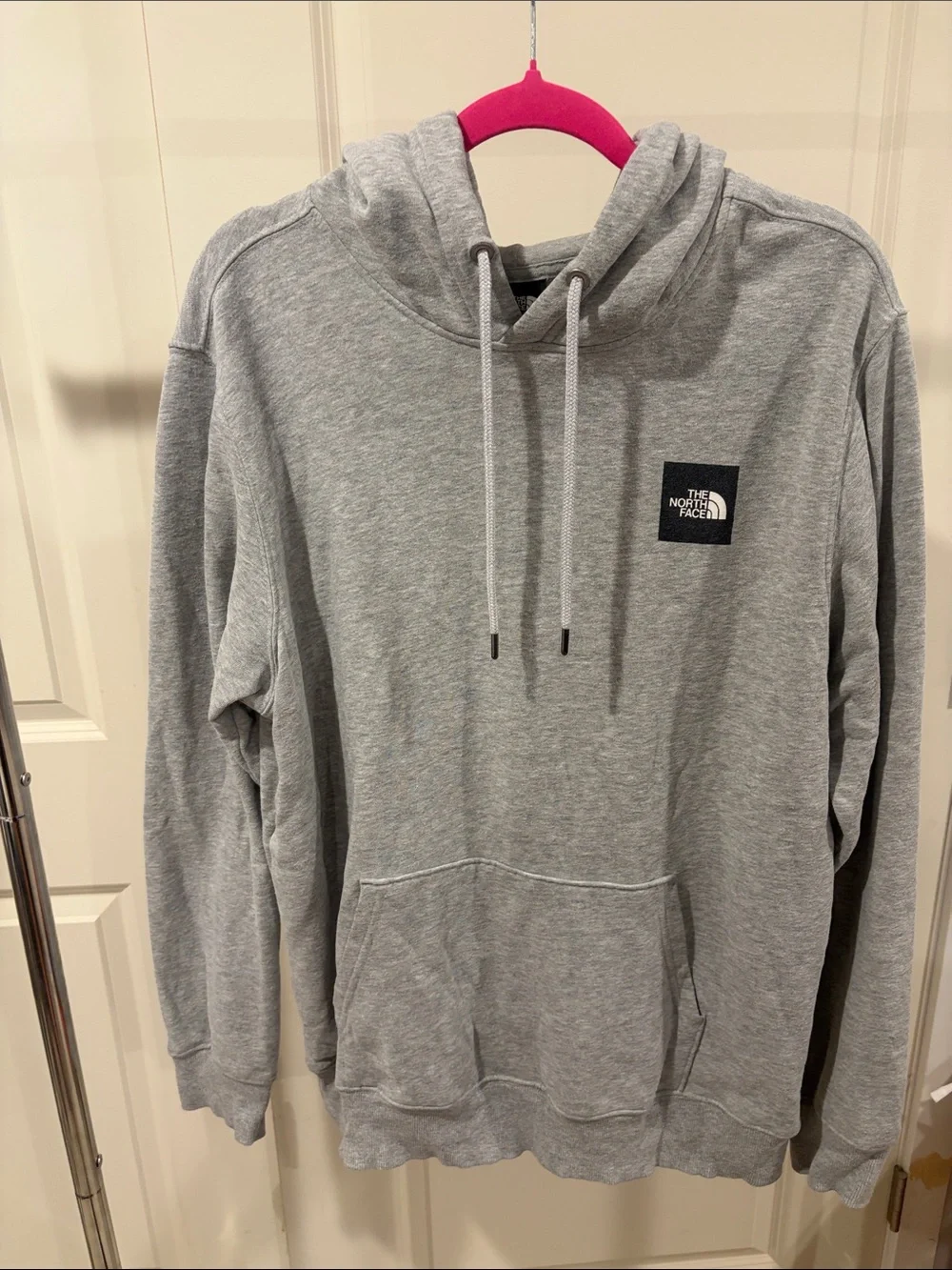 The North Face Light Gray Pullover Hoodie Sweatshirt
